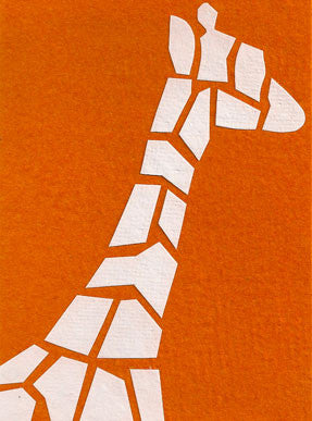 Abstract Giraffe card - Stationery - Eighteen Rabbit Fair Trade 